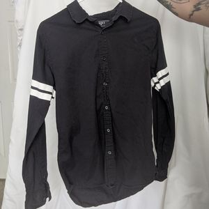 XS Mens or L Womens sporty striped button up